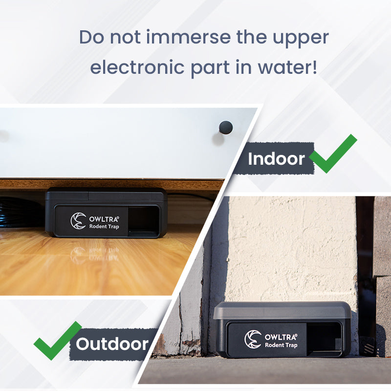 OW7 In-/Outdoor Waterproof Electronic Rodent Trap