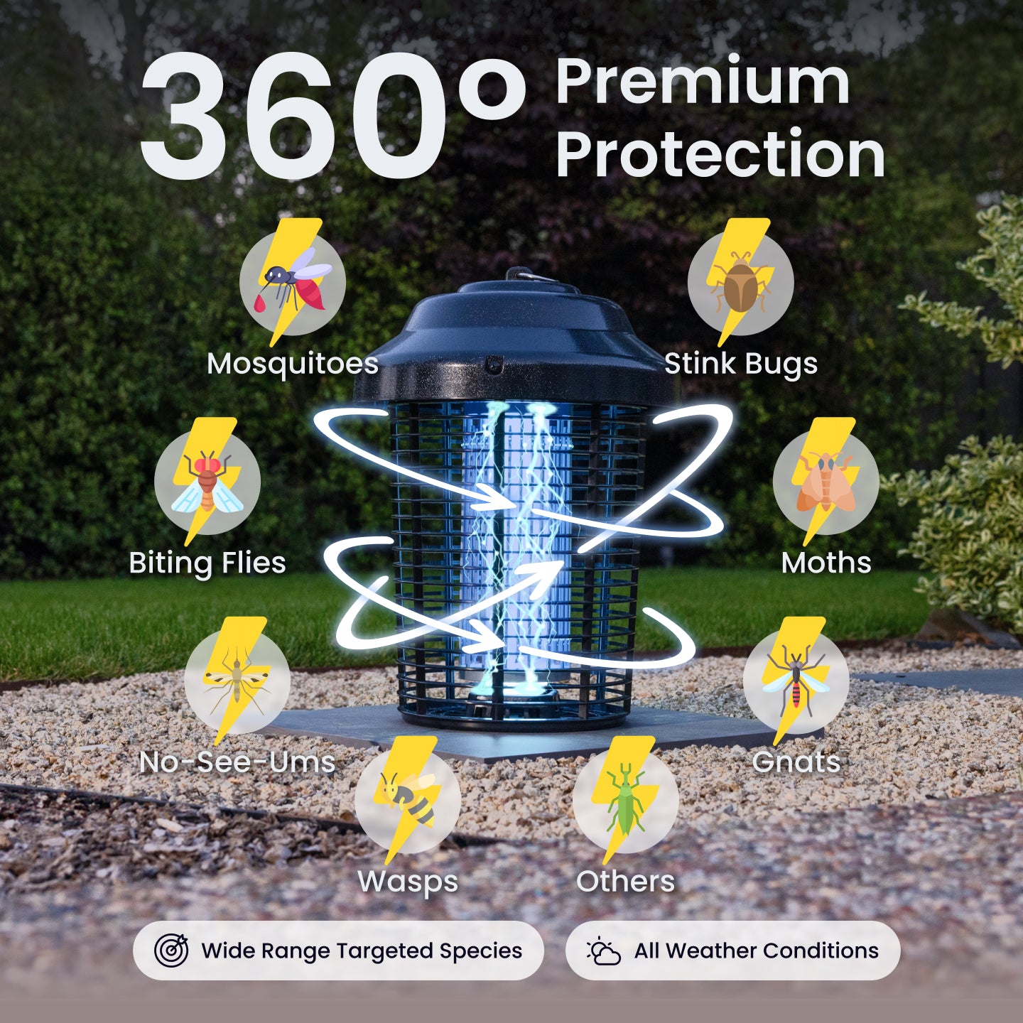 E80 Outdoor Electric Insect Trap